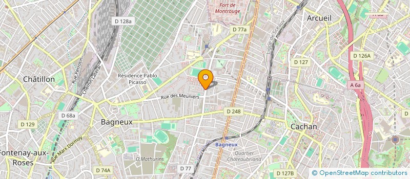 localisation de l'entreprise LE PARIS ROME à BAGNEUX