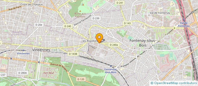 localisation de l'entreprise LE PARIS SOUS BOIS à FONTENAY-SOUS-BOIS