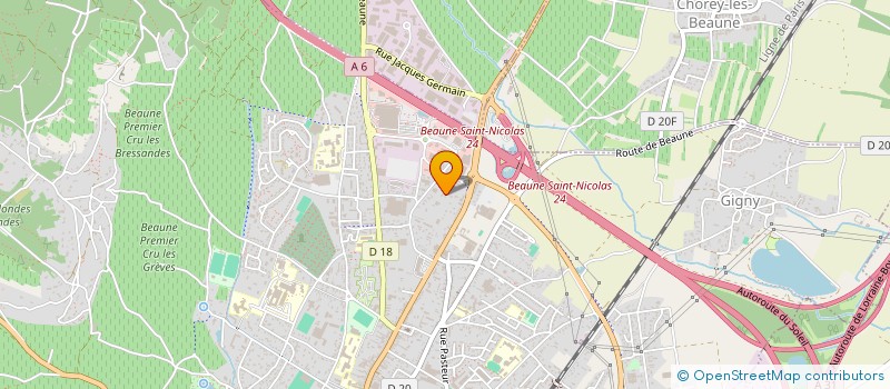 localisation de l'entreprise LE PARISIEN à BEAUNE