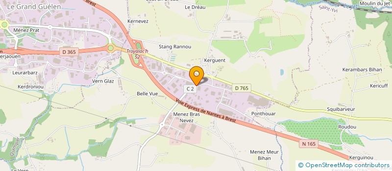 localisation de l'entreprise LE PARK  SAINT-EVARZEC