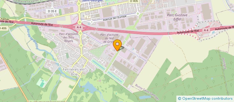 localisation de l'entreprise LE PARK ARENA  FERRIERES-EN-BRIE