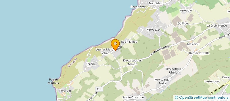 localisation de l'entreprise LE PARK DE LA MER  PLOUGASTEL-DAOULAS