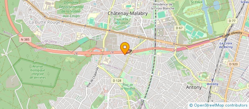 localisation de l'entreprise LE PARK DES CERISIERS  CHATENAY-MALABRY