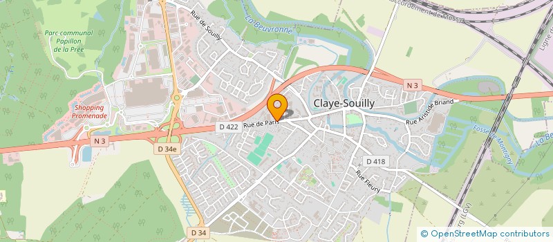 localisation de l'entreprise LE PARKING  CLAYE-SOUILLY