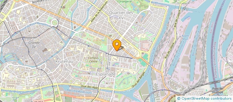 localisation de l'entreprise LE PARLEMENT DES ARTS à STRASBOURG