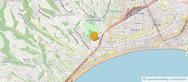 localisation de l'entreprise LE PARLEMENT DES ETUDIANTS - NICE à NICE