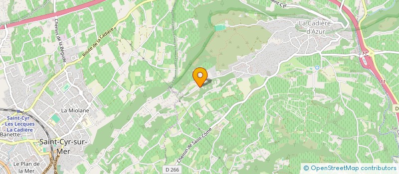 localisation de l'entreprise LE PARMENTIER  LA CADIERE-D'AZUR