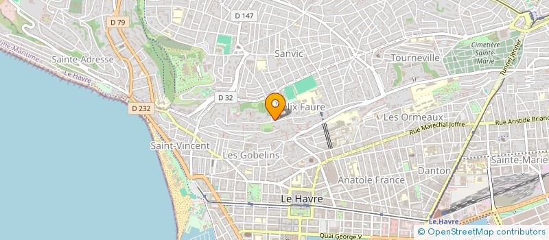 localisation de l'entreprise LE PARNASSE à LE HAVRE