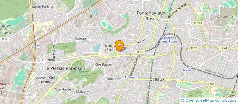 localisation de l'entreprise LE PARNASSE EN FETE à LE PLESSIS-ROBINSON