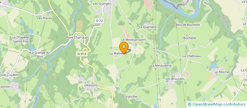 localisation de l'entreprise LE PARQUETEUR à CROZANT