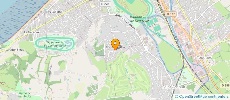 localisation de l'entreprise LE PARTAGE à DEAUVILLE