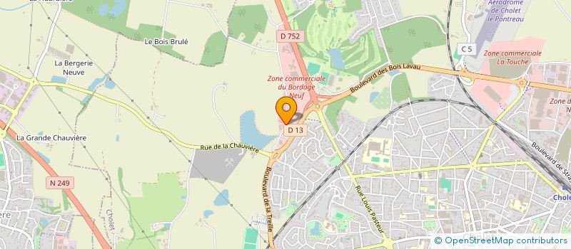 localisation de l'entreprise LE PARTENAIRE DU PEINTRE à CHOLET