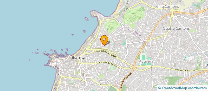 localisation de l'entreprise LE PARTENAIRE IMMOBILIER GESTION  BIARRITZ