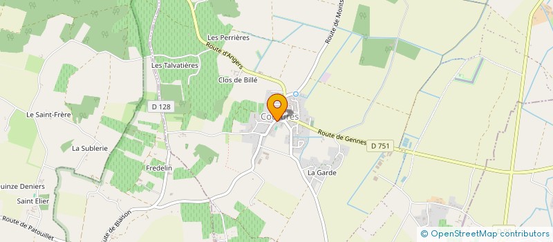 localisation de l'entreprise LE PARTI DES FEMMES  BRISSAC LOIRE AUBANCE