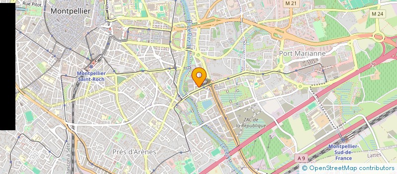 localisation de l'entreprise LE PARVIS à MONTPELLIER