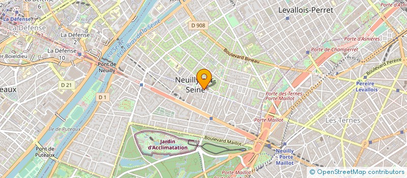 localisation de l'entreprise LE PARVIS DES TALENTS à NEUILLY-SUR-SEINE