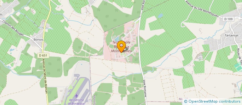 localisation de l'entreprise LE PAS D'ALBRET  MARTILLAC