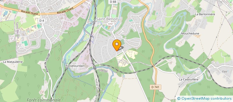 localisation de l'entreprise LE PAS D'APRES  SAINT-BENOIT