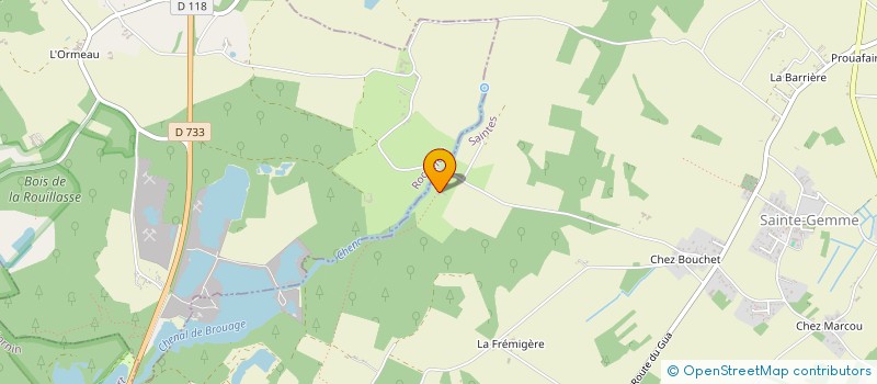 localisation de l'entreprise LE PAS DE BLENAC  SAINTE-GEMME