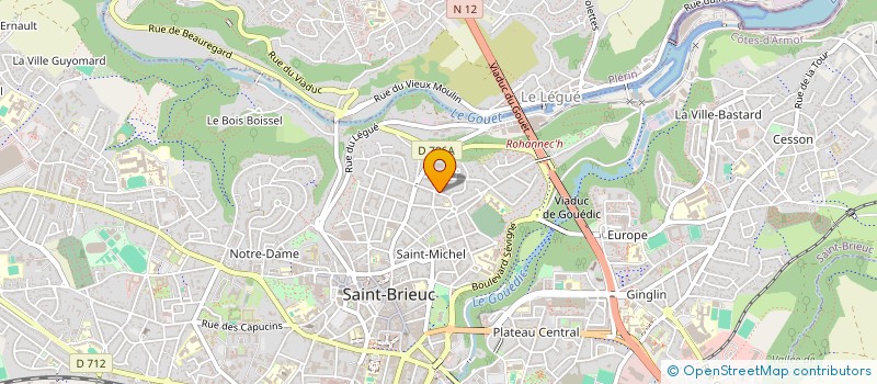 localisation de l'entreprise LE PAS DE COTE à SAINT-BRIEUC