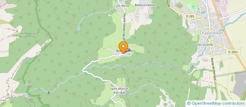 localisation de l'entreprise LE PAS DE L'ALPETTE  CHAPAREILLAN