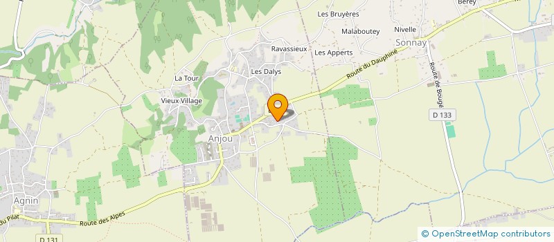 localisation de l'entreprise LE PAS DE LAMBRE à ANJOU