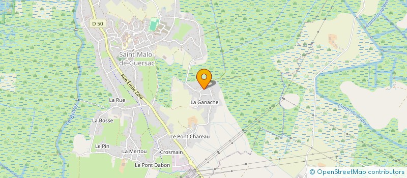 localisation de l'entreprise LE PAS DE SAINT MALO  SAINT-MALO-DE-GUERSAC