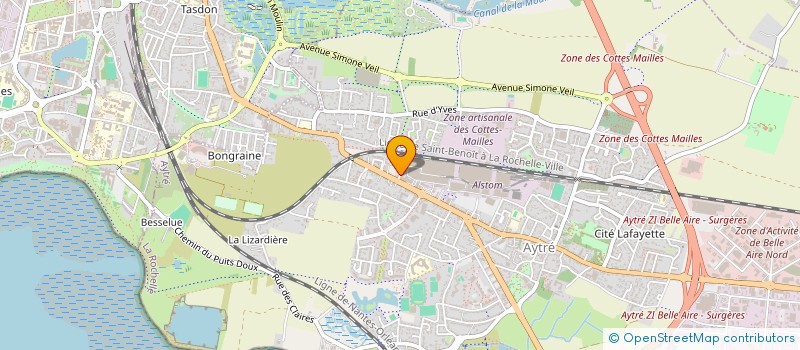 localisation de l'entreprise LE PAS DES EAUX  AYTRE