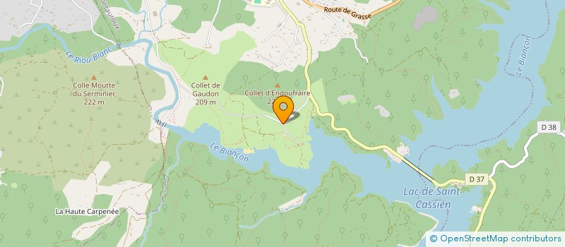 localisation de l'entreprise LE PAS DU LAC  MONTAUROUX