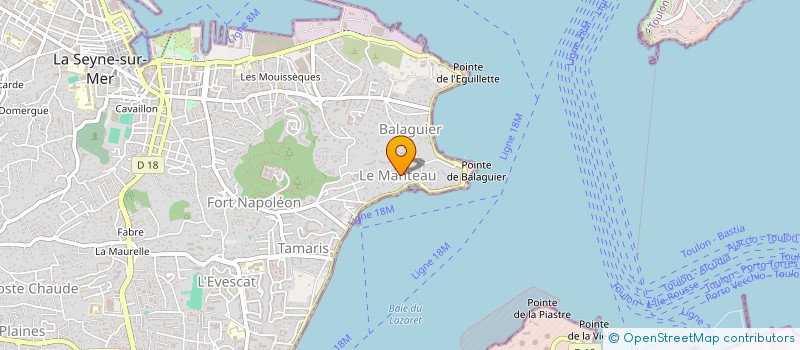 localisation de l'entreprise LE PAS DU LOUP à LA SEYNE-SUR-MER