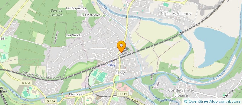 localisation de l'entreprise LE PAS SAGE à ESBLY