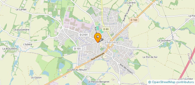 localisation de l'entreprise LE PAS SAGE  LA FERRIERE