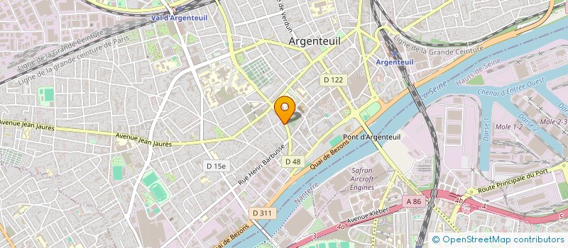 localisation de l'entreprise LE PASS'PARTOUT  ARGENTEUIL