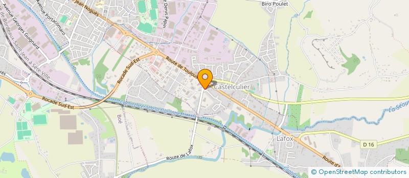 localisation de l'entreprise LE PASSAGE 1961  CASTELCULIER