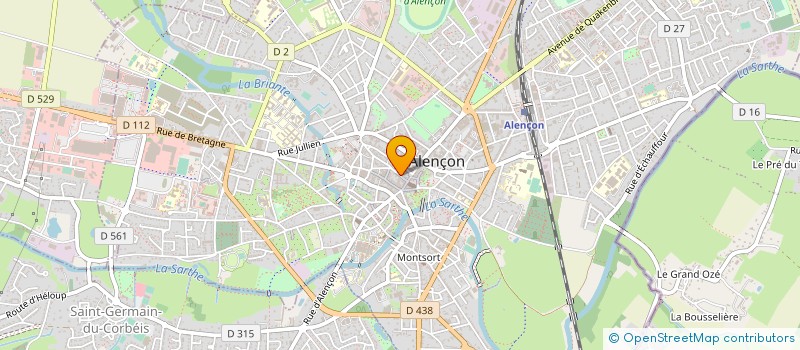 localisation de l'entreprise LE PASSAGE à ALENCON