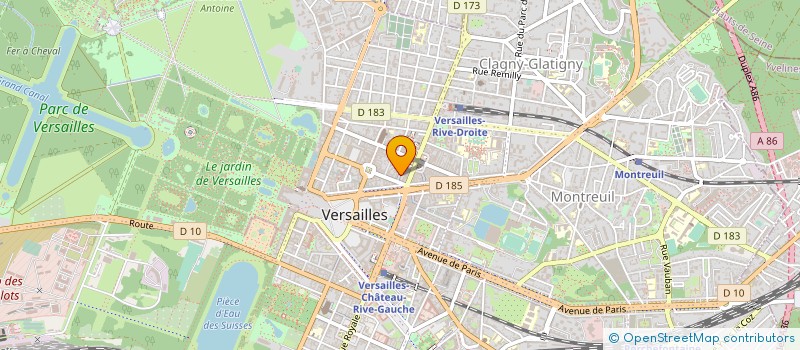localisation de l'entreprise LE PASSAGE à VERSAILLES