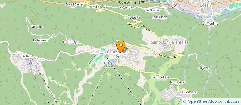 localisation de l'entreprise LE PASSAGE à COURCHEVEL