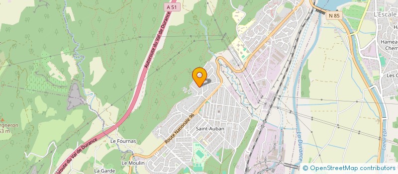 localisation de l'entreprise LE PASSAGE  CHATEAU-ARNOUX-SAINT-AUBAN