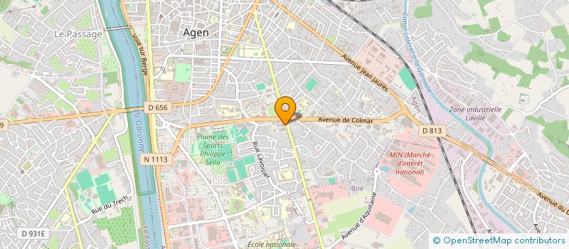 localisation de l'entreprise LE PASSAGE  AGEN