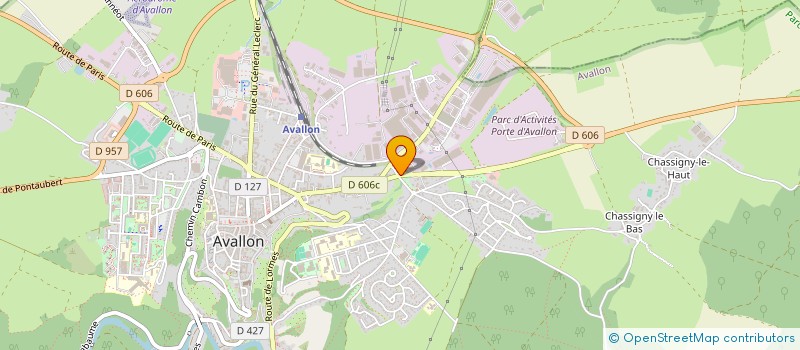 localisation de l'entreprise LE PASSAGE à AVALLON
