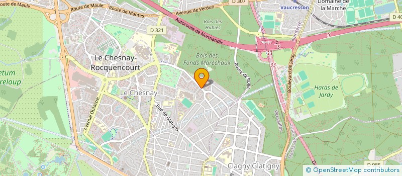 localisation de l'entreprise LE PASSAGE  LE CHESNAY-ROCQUENCOURT