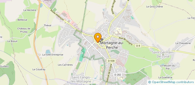 localisation de l'entreprise LE PASSAGE à MORTAGNE-AU-PERCHE