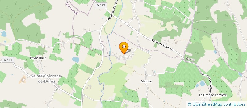 localisation de l'entreprise LE PASSAGE  SAVIGNAC DE DURAS