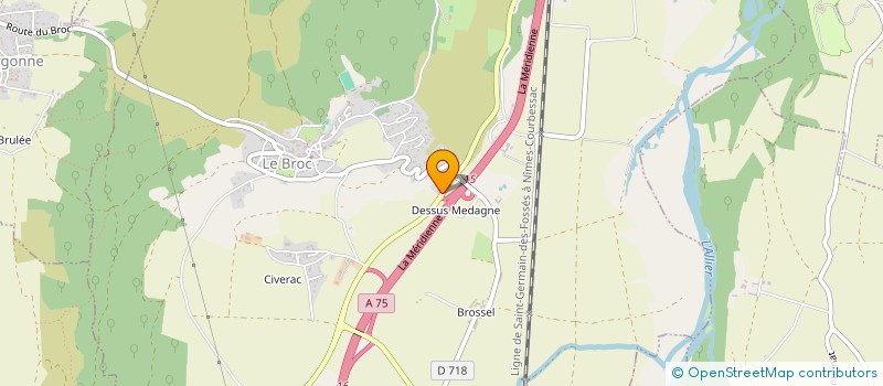 localisation de l'entreprise LE PASSAGE DES VIGNEAUX  LE BROC