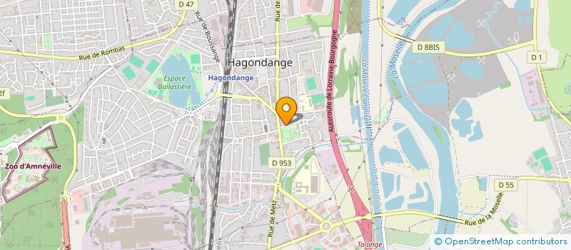 localisation de l'entreprise LE PASSAGE DU PARC à HAGONDANGE