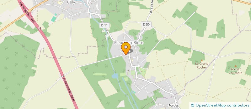 localisation de l'entreprise LE PASSAGE SECRET IND PIERRET  FLEURY-EN-BIERE