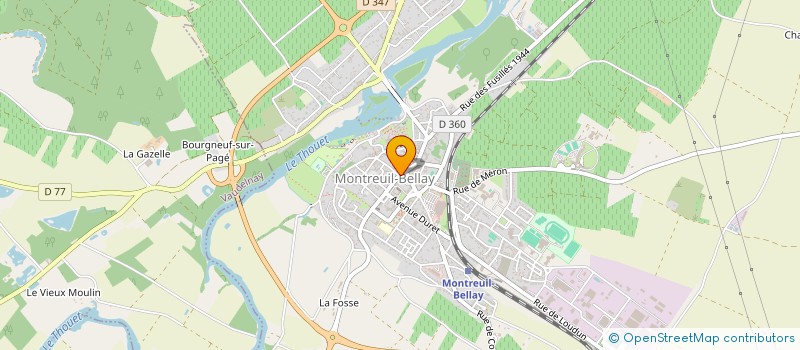 localisation de l'entreprise LE PASSE RECOMPOSE à MONTREUIL-BELLAY