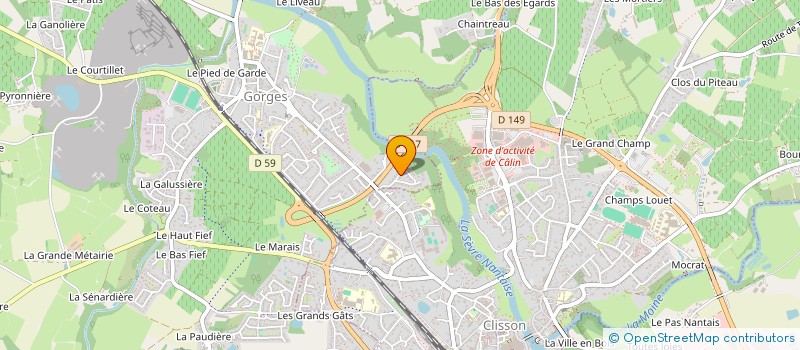 localisation de l'entreprise LE PASSE TEMPS BOUSSIRON  BOUSSAY