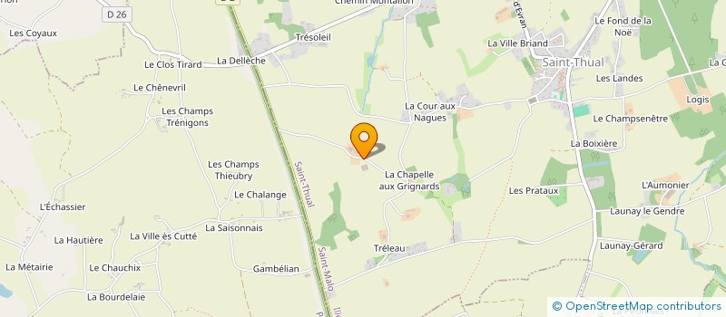 localisation de l'entreprise LE PASSOIR à SAINT-THUAL