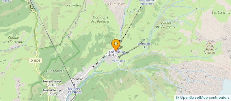 localisation de l'entreprise LE PASSON à CHAMONIX-MONT-BLANC